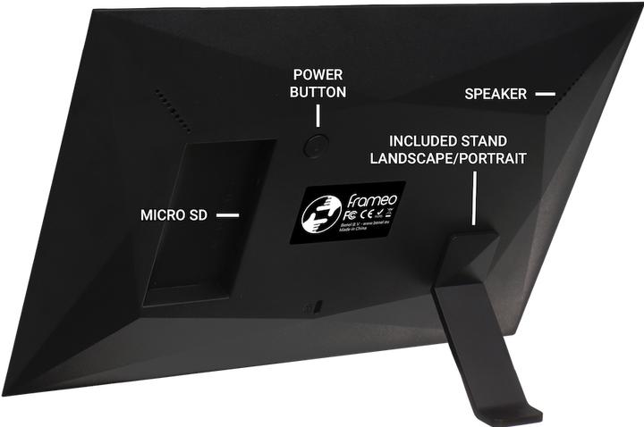 Actual product image Benel Frameo Digital Photo Frame HF-101B Black 10.1 Inch (10.10", 1280 x 800 pixels)