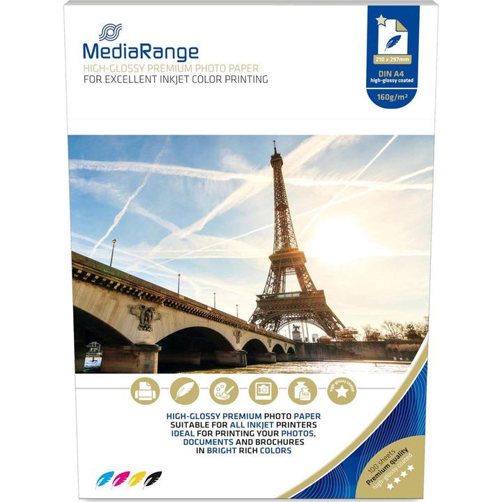 Actual product image MediaRange Photo paper (160 g/m², A4, 100 x)