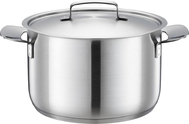 Fiskars All Steel Casserole with lid, 5l (Pot, Stainless steel)