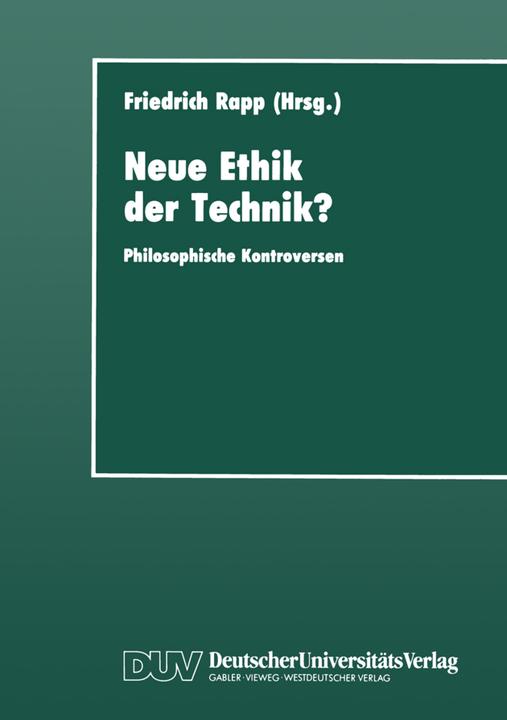 Produktbild Neue Ethik der Technik? (Deutsch, Friedrich Rapp, 2013)