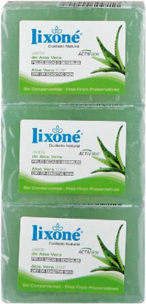 Lixone ALOE VERA jabón piel seca o sensible 3 x 125 gr (Hard soap)
