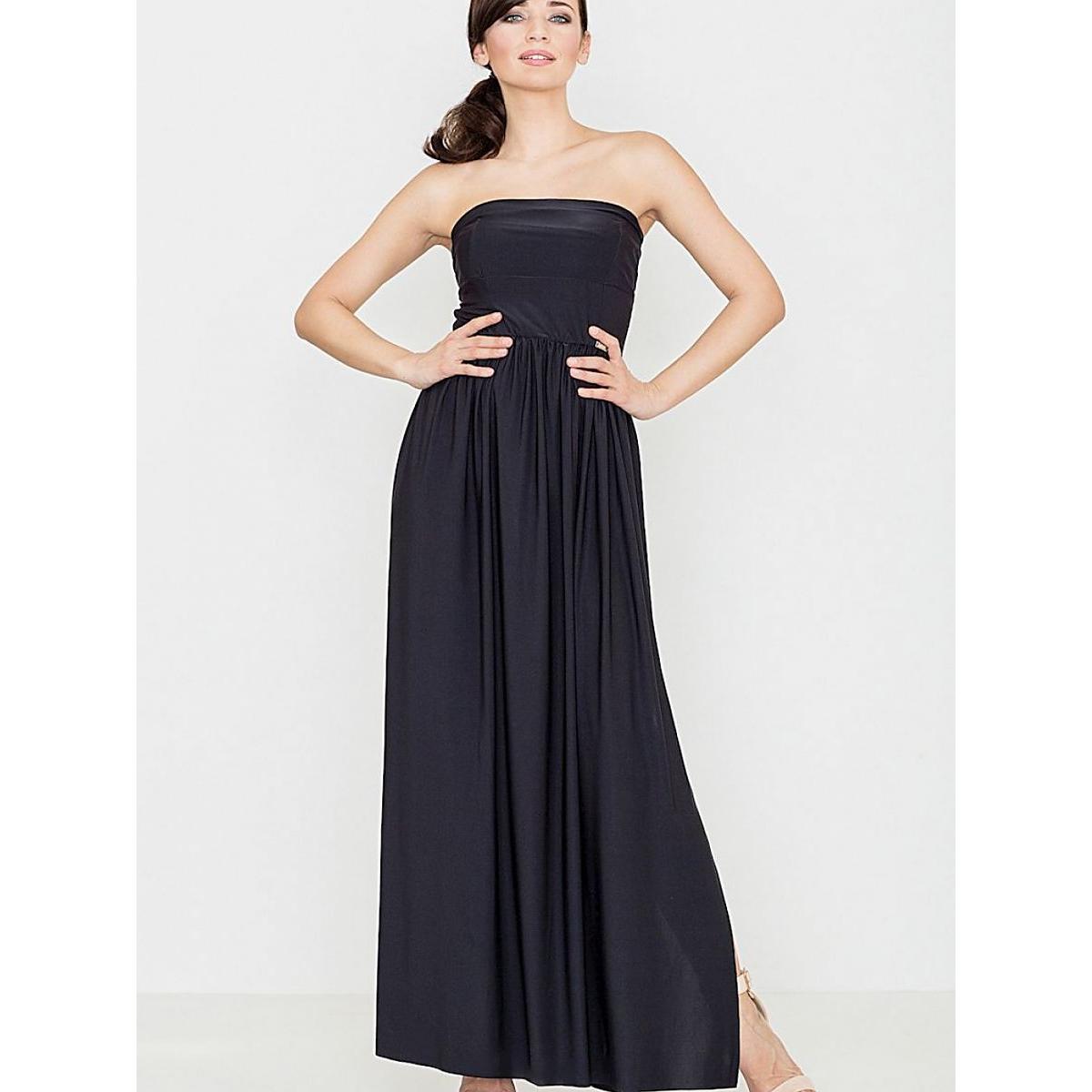 Lenitif, Damen, Kleider, Langes Kleid, Schwarz, (M)
