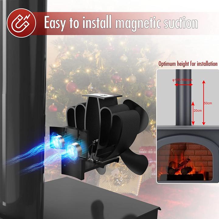 Actual product image Vazillio Magnetic Chimney Fan 4 Blades (Ø 15 cm)