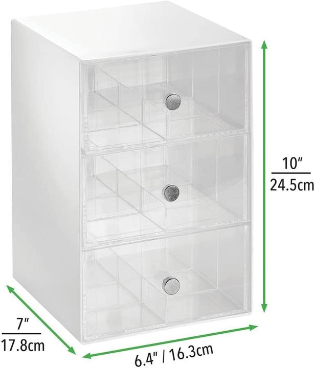 Produktbild MDesign Kuechen Organizer mit 3 Schubladen in Weiss
