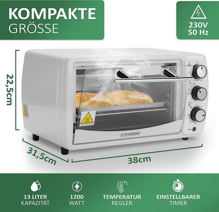 Actual product image Steinborg Mini Oven, 13L