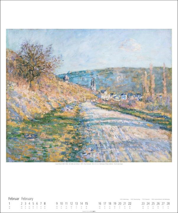 Produktbild Claude Monet Kalender 2026 (46 x 55 cm)