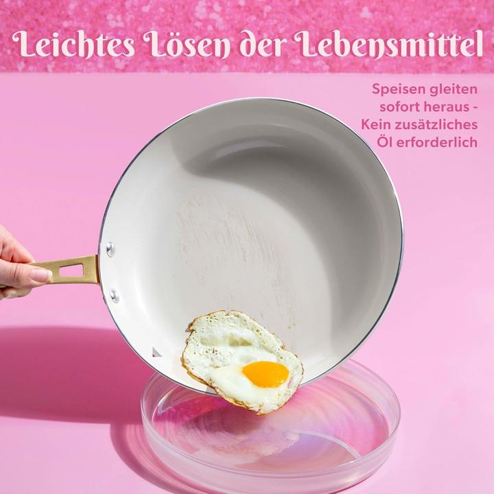 Produktbild Fackelmann 10-teiliges Kochgeschirr-Set mit Antihaftbeschichtung für Induktion und Spülmaschine (Pfannenset + Topfset, Aluminium)