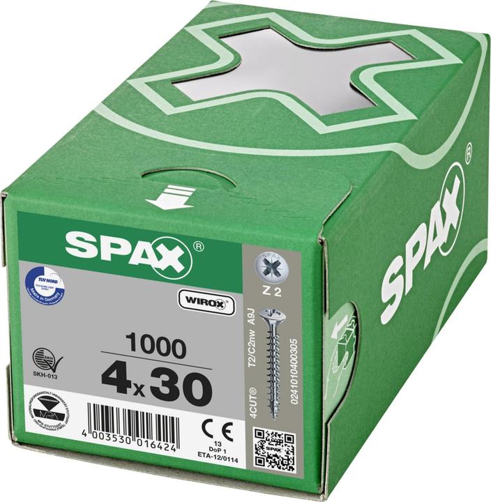 Actual product image Spax Linsenmultikopf Bremsrippen Z2 Vollgewinde Wirox (1000 Screws per piece)