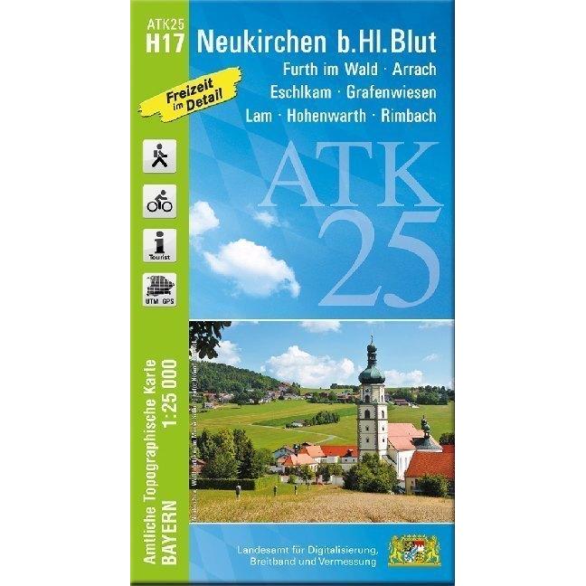 Amtl.Topogr.Kart.Bayern.H17 Neukirchen, Landkarte