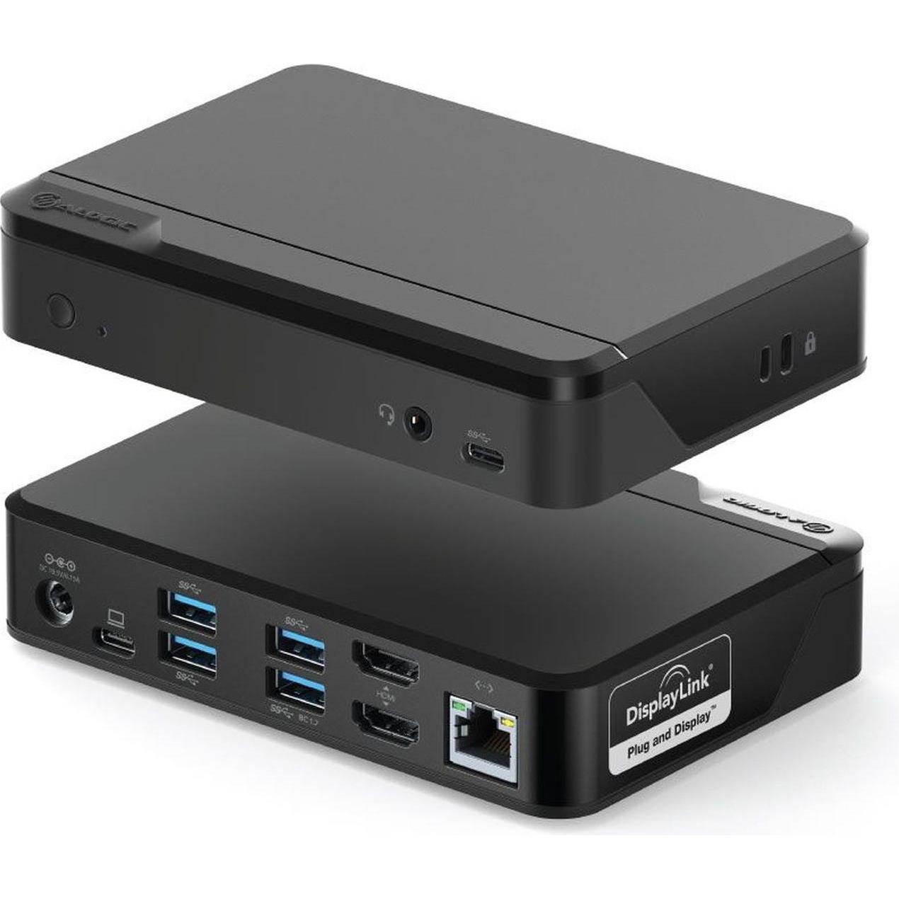 Alogic Universal Twin (USB-A, USB-C, 10 porte), Docking station + Hub USB, Nero