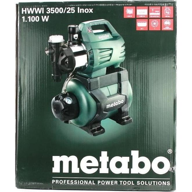 Thumbnail - Metabo, Wasserpumpe, HWWI 3500/25 Inox (Hauswasserpumpe)