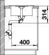 Produktbild Blanco FAVUM 45 S (86 cm, 43.50 cm)