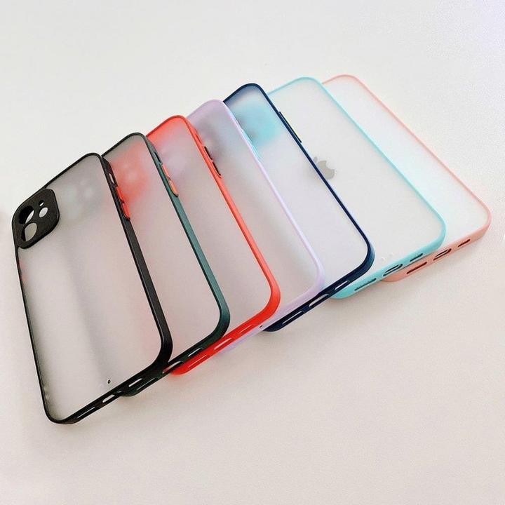 Actual product image Hurtel Milky Case silicone flexible translucent case for Samsung Galaxy A72 4G navy blue (Samsung Galaxy A72)