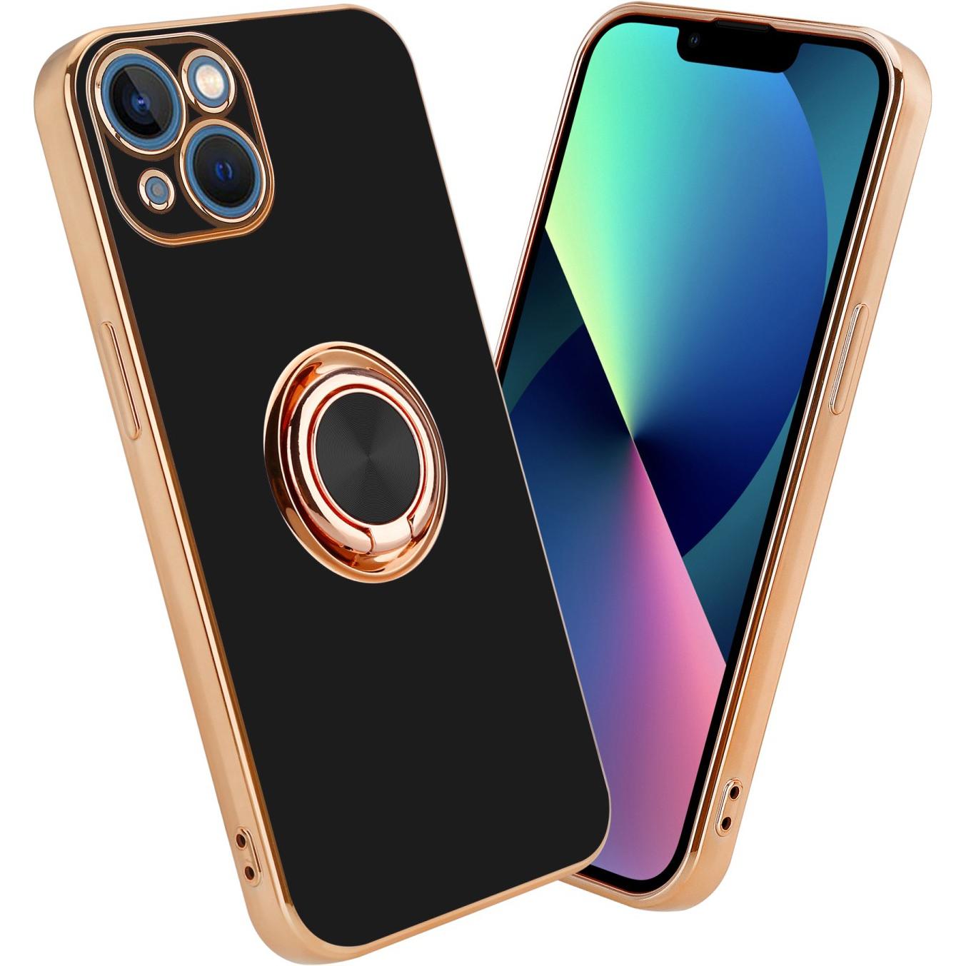 Cadorabo Hülle für Apple iPhone 14 PLUS im TPU mit Kameraschutz und Ring LM089 Style (Apple iPhone 14 Plus), Smartphone ...