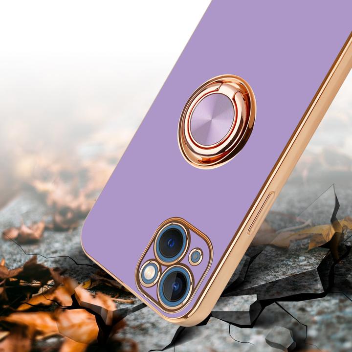 Actual product image Cadorabo Case for Apple iPhone 13 MINI in TPU with camera protection and ring LM089 Style (Apple iPhone 13 mini)