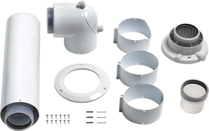 Vaillant Set de raccordement 80/125 mm PP pour système d'évacuation en surpression (0.13 m)