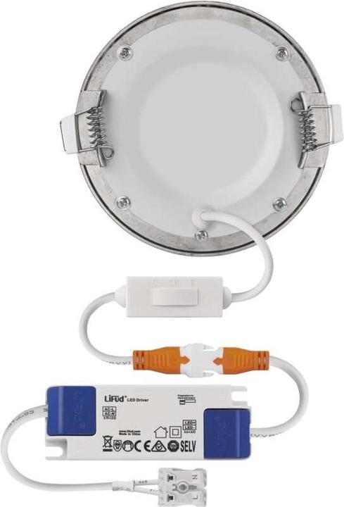 Image du produit Emos Luminaire LED encastrable NEXXO, rond, argenté, 7W, avec Change CCT (480 lm)