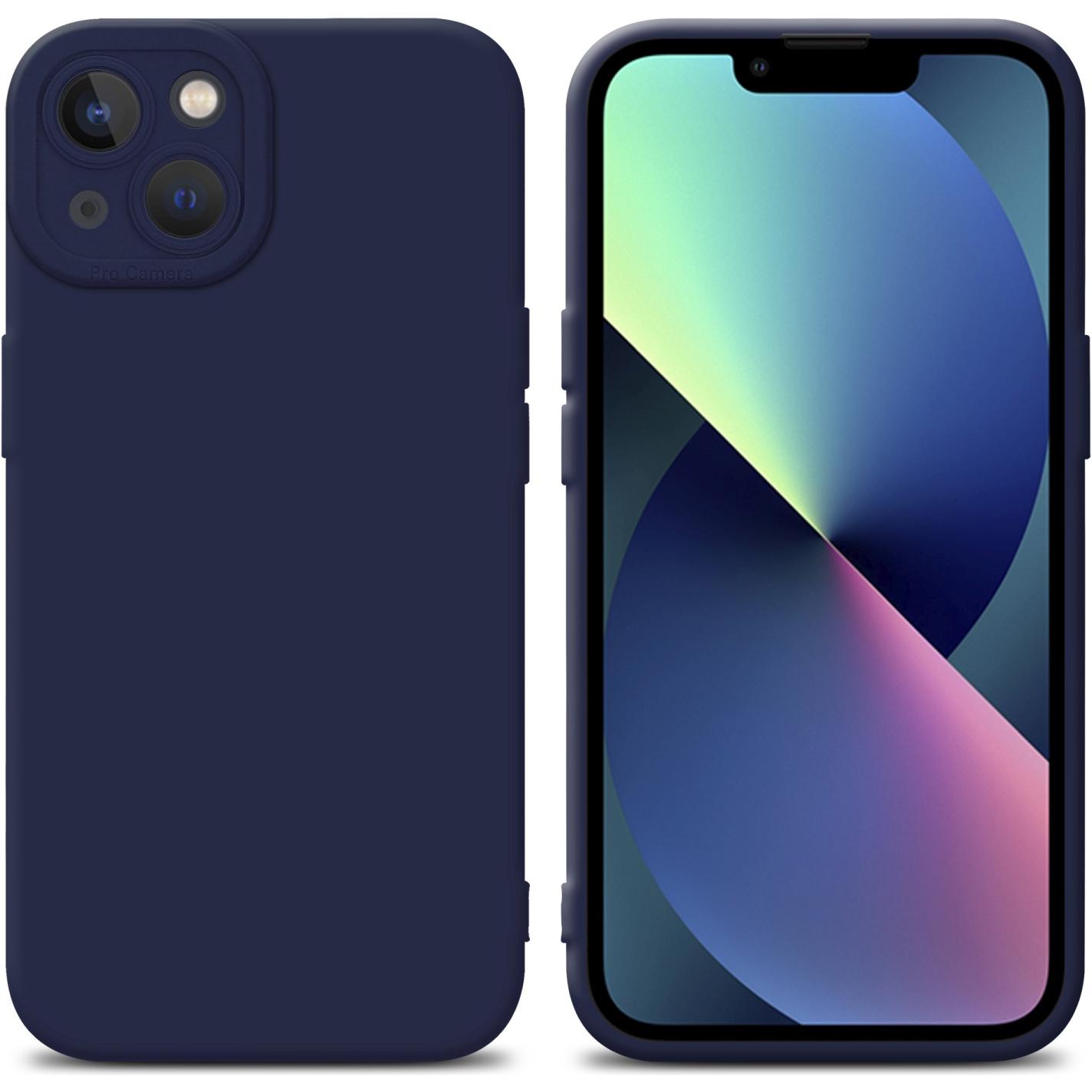 Thumbnail - Cadorabo Hülle für Apple iPhone 14 PLUS im TPU Fluid LM162 Style (Apple iPhone 14 Plus), Smartphone Hülle, Blau