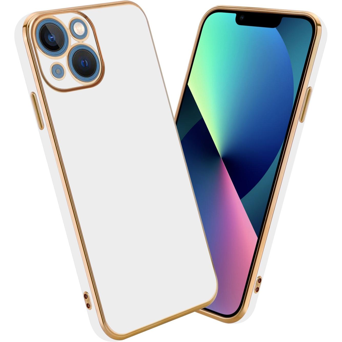 Cadorabo Hülle für Apple iPhone 14 PLUS im TPU mit Kameraschutz LM130 Style (Apple iPhone 14 Plus), Smartphone Hülle, We...