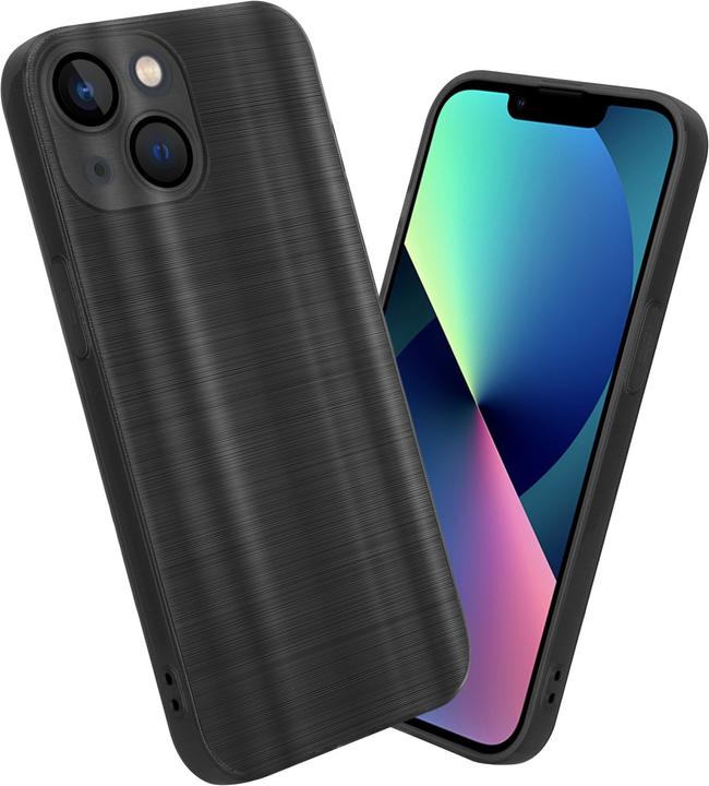 Actual product image Cadorabo Case for Apple iPhone 14 in TPU Brushed Camera Protection LM160 Style (Apple iPhone 14)