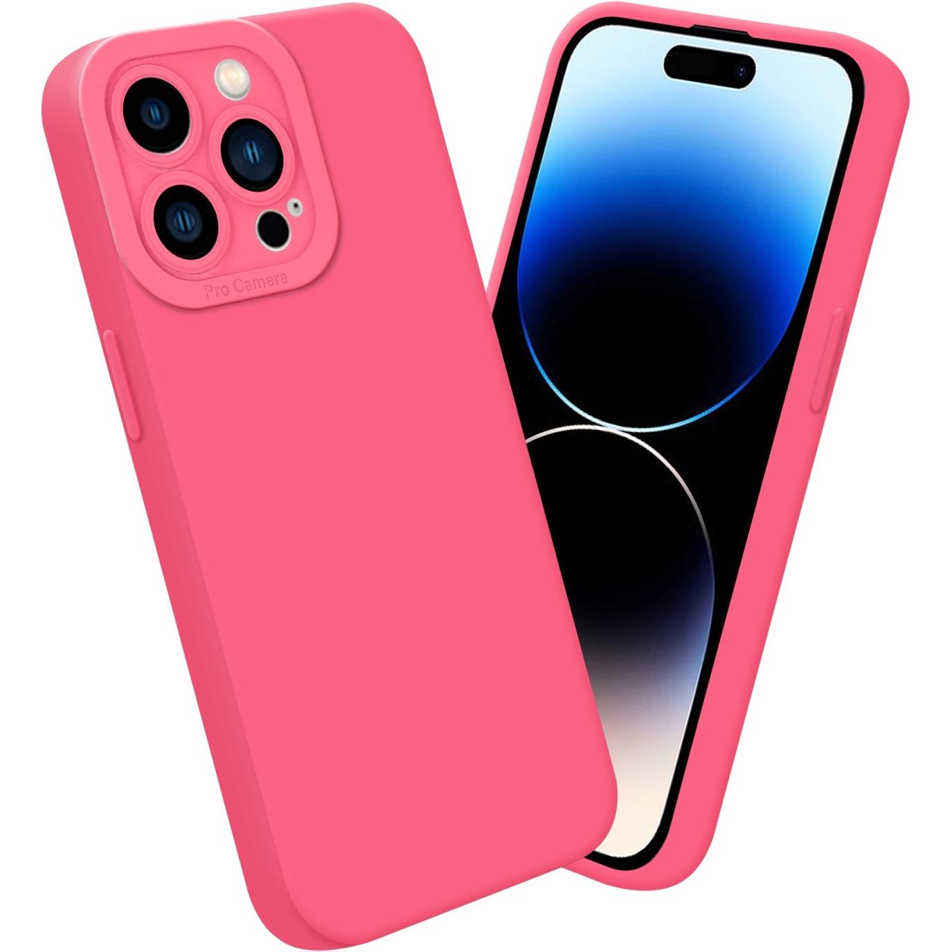 Thumbnail - Cadorabo Hülle für Apple iPhone 14 PRO MAX im TPU Fluid LM162 Style (Apple iPhone 14 Pro Max), Smartphone Hülle, Rot