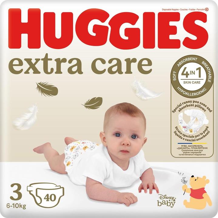 Produktbild Huggies Extra Care (Gr. 3, Monatsbox, 40 Stk.)