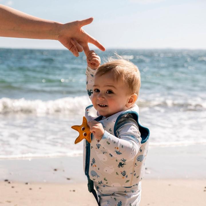 Productafbeelding Filibabba Svømmevest 1-2 år – Christian's Whale Tales (11 - 15 kg)