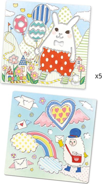 Produktbild Djeco Schablonen Kawailand