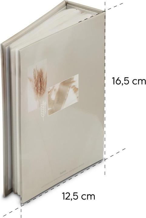 Produktbild Hama Minimax-Album “Singo II“, für 100 Fotos im Format 10x15 cm, Cotton (16.50 x 12.50 cm)