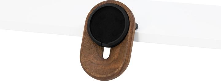 Image du produit Oakywood MagSafe iPhone Desk Shelf Mount - Multifunktionale iPhone-Halterung - am Regal montiert - Walnuss -