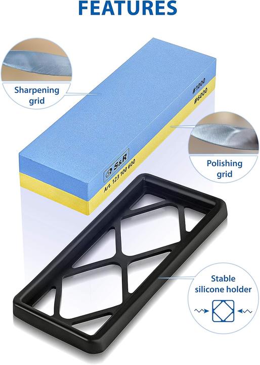 Produktbild S&R Doppelseitiger Schleifstein