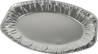Produktbild Papstar Servierplatten Alu oval (10 x)
