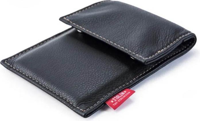Produktbild Stalin PhoneBag Kunstleder Big+ schwarz mit dunkelgrauen Nähten (Universal)