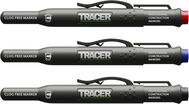 Tracer ACF-MK3 Markierungssatz Schwarz/Blau/Rot (Black/blue/red, 3 mm, 3 x)