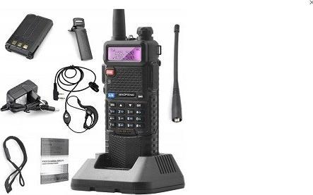Actual product image Baofeng UV-5R HTQ WALKIE-TALKIE 3800mAh PMR Radio Walke Talke FM radio