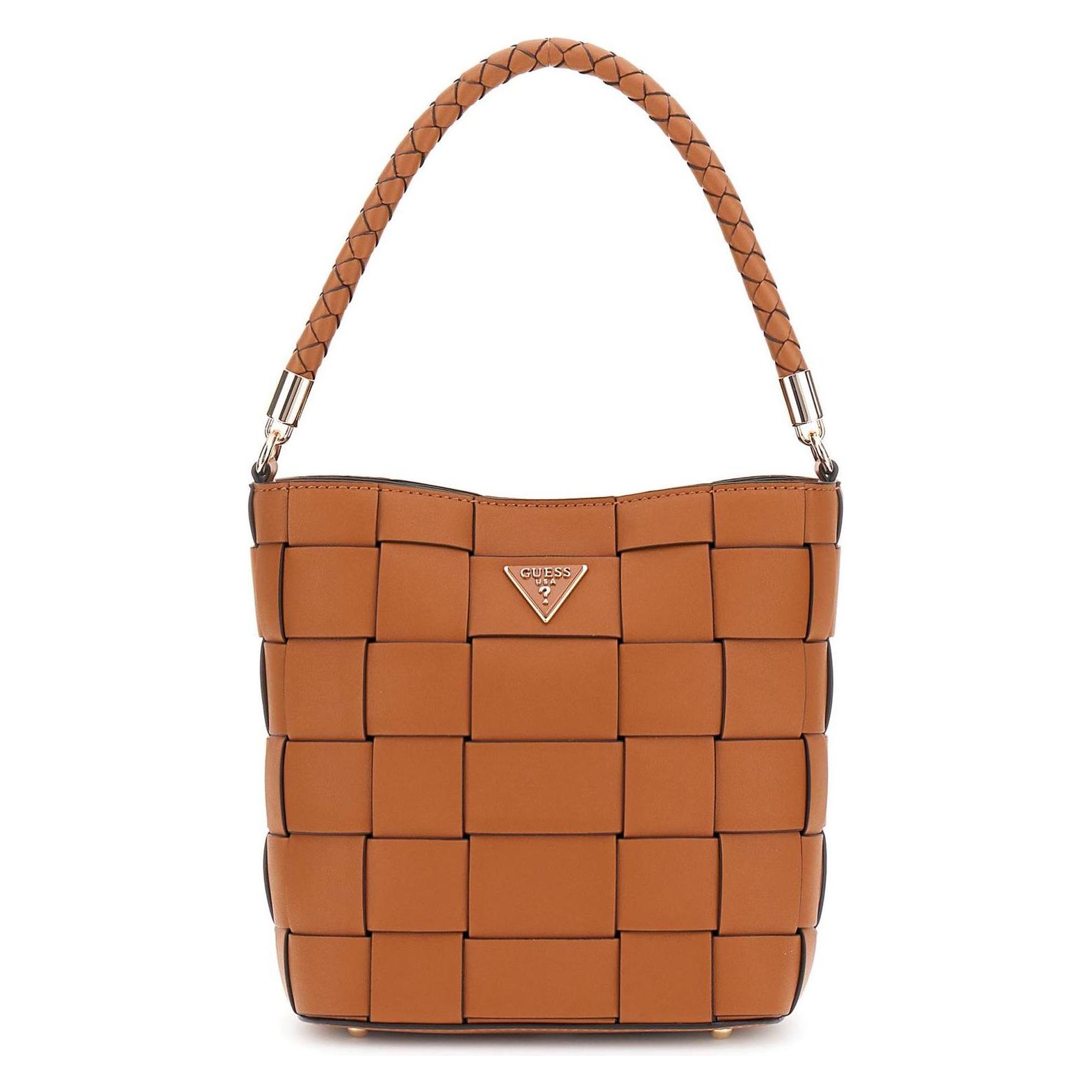Guess, Damen, Handtasche, Maylee Bucket, Braun