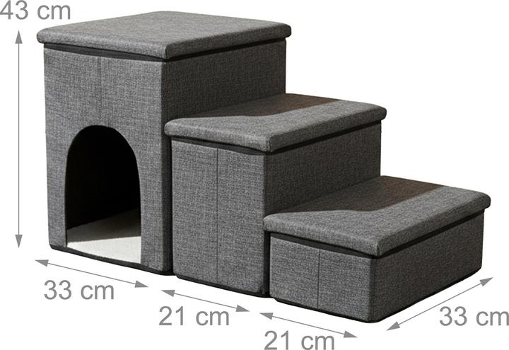 Actual product image Relaxdays dog steps (Cat, Dog, Foldable)