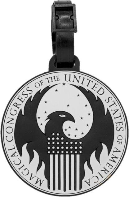 Image du produit Cinereplicas Harry Potter Travel Suitcase ID Luggage Tag and Suitcase Label - (MACUSA Fantastic Beas (Cadenas + étiquette pour bagage)