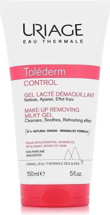 Actual product image Uriage Tolederm Control Make-Up Removing Milky Gel Milk Make-Up Remover Gel 150Ml (Gel, 150 ml)