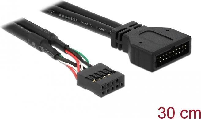Productafbeelding Delock USB-kabel intern (0.30 m, Industriële kabel)