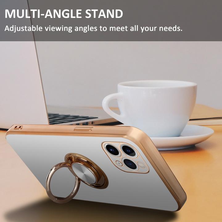 Produktbild Cadorabo Hülle für Apple iPhone 11 PRO MAX im TPU mit Kameraschutz und Ring LM089 Style (Apple iPhone 11 Pro Max)