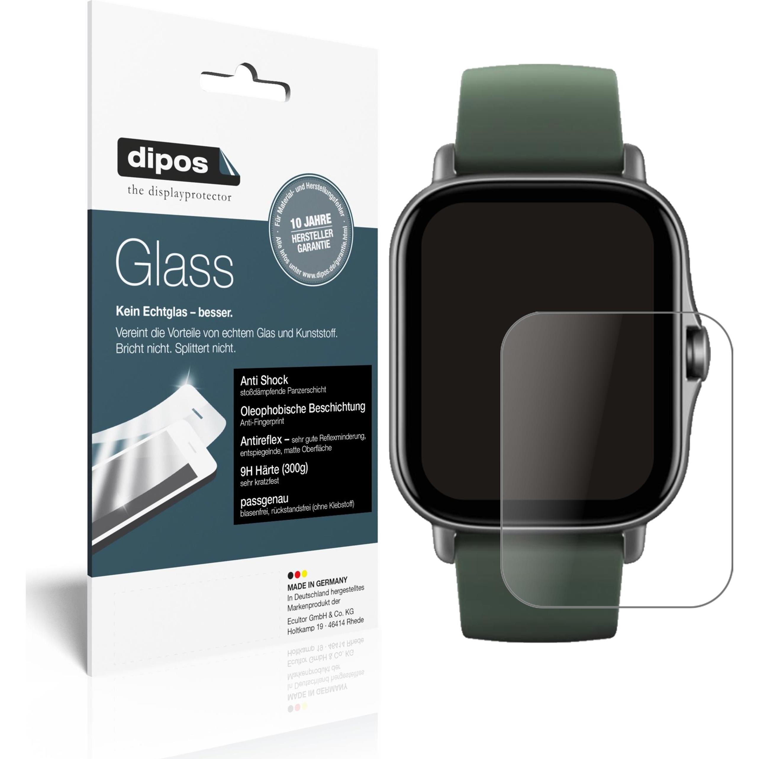 Dipos Displayschutz Anti-Shock, Smartwatch Schutzfolie, Transparent