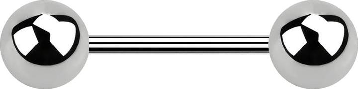 Produktbild Star Piercing Micro Barbell silber mit zwei Kugeln (Titan G23)