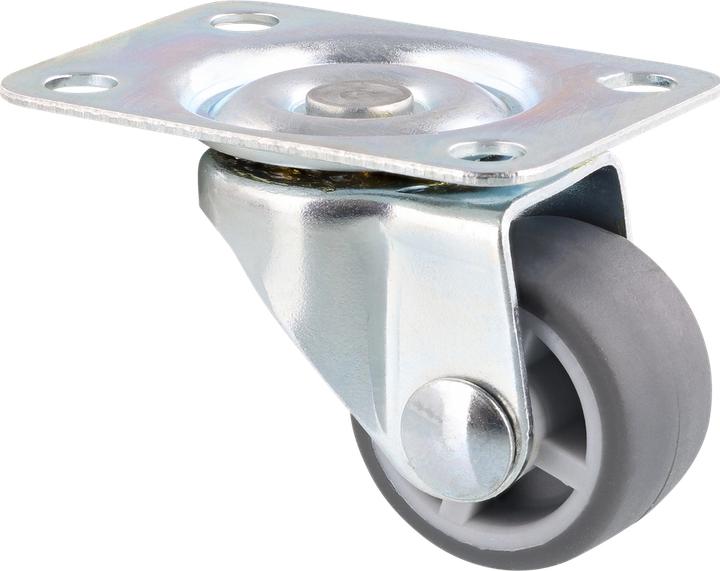 Produktbild Wagner System Möbel-Lenkrolle klassisch ø 25 mm mit Anschraubplatte soft