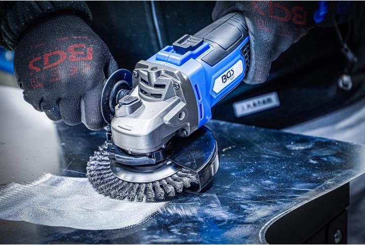 Produktbild BGS - Akku-Winkelschleifer-Satz, bürstenlos, 18 V, mit Akku und Schnell-Ladegerät