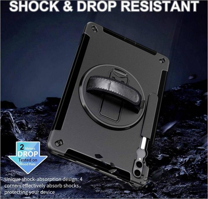 Productafbeelding JT Berlin Rugged Kickstand & Handstrap Hoesje| Samsung Galaxy Tab S11 Ultra| zwart| bulk| (30021) (Samsung Galaxy Tab S11 Ultra)