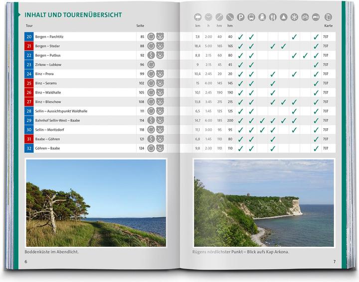 Produktbild Wanderführer Rügen, mit Hiddensee und Fischland-Darss-Zingst, 55 Touren mit