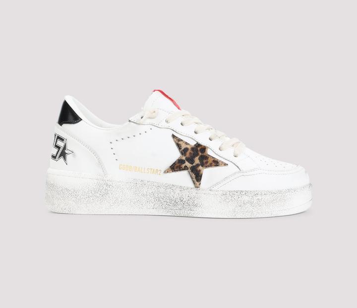Produktbild Golden Goose sneakers ball star 2 in white leather with ponyskin star (37)