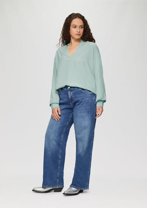 Produktbild S.Oliver Bluse Viskosebluse mit Tunika-Ausschnitt (54)