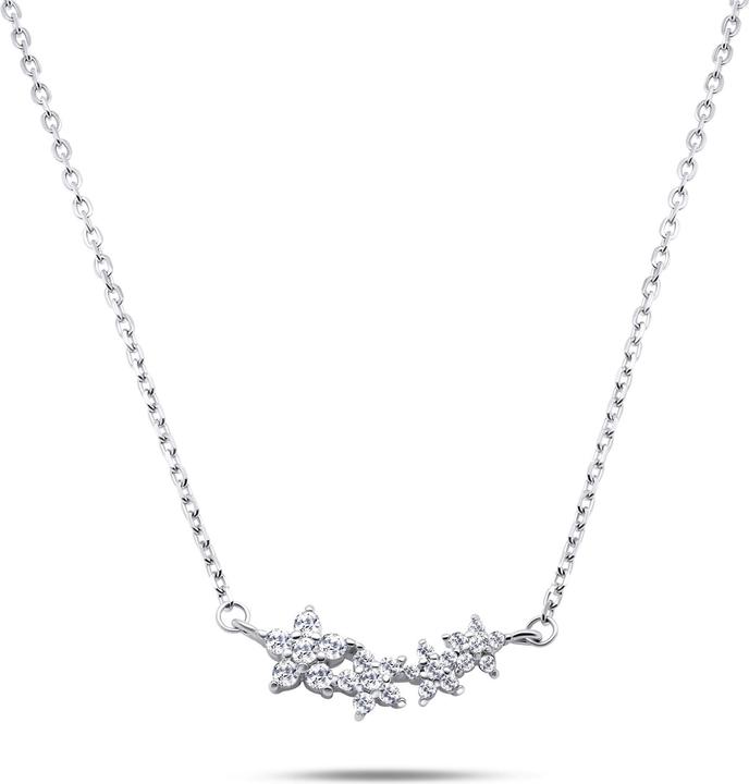 Image du produit Brilio Silver - Gentle collier en argent avec fleurs NCL02W